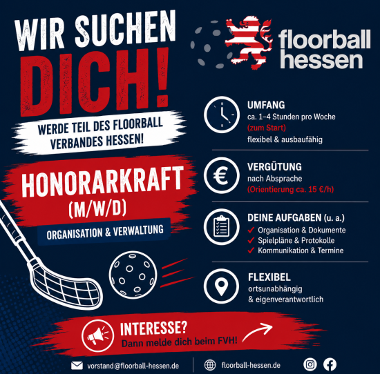 Stellenausscheibung: Honorarkraft– Organisation & Verwaltung